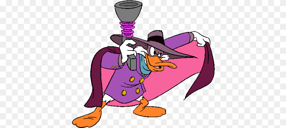 Darkwing Duck Darkwing Duck, Purple, Person, Cartoon, Publication Png