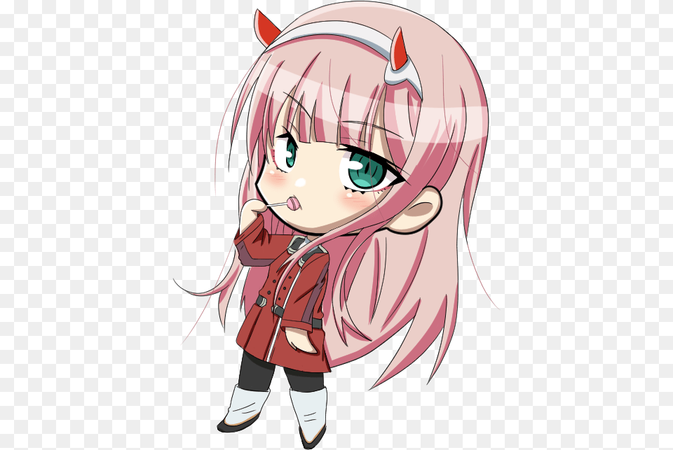 Darling In The Franxx 002 Chibi, Book, Comics, Publication, Baby Free Png Download
