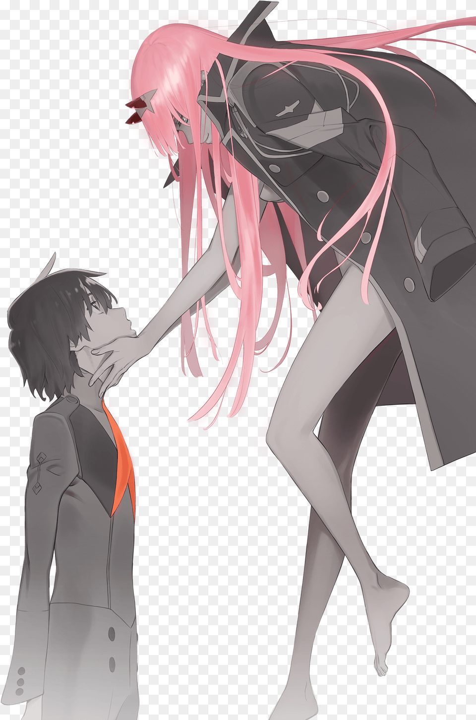 Darling In The Franxx Hiro And Zero Two Download, Publication, Book, Comics, Adult Free Transparent Png