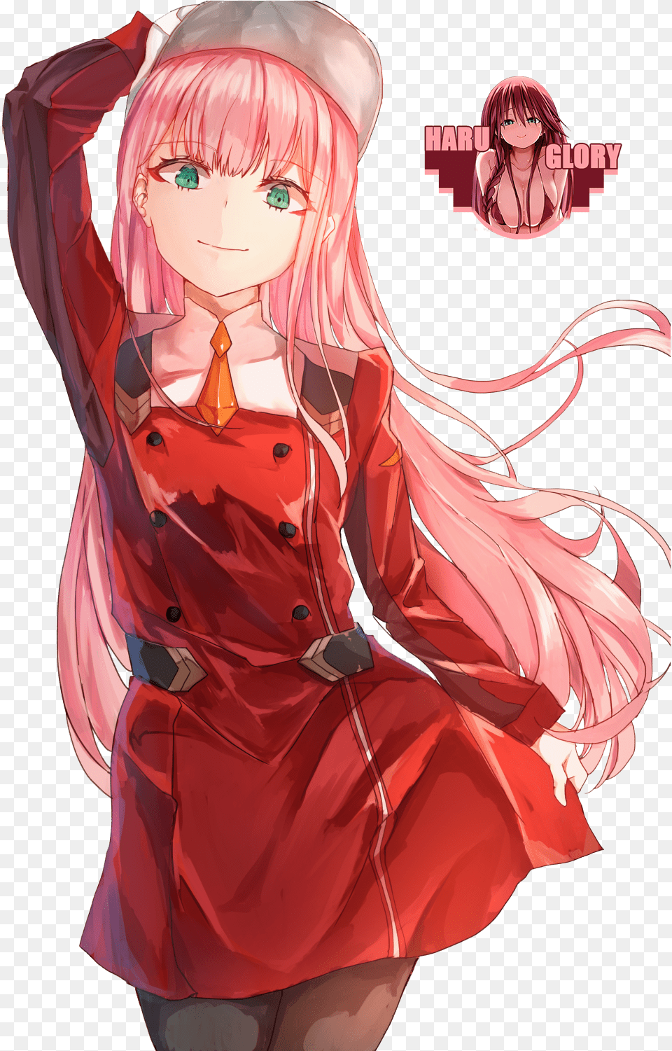 Darling In The Franxx Zero Two Render, Book, Comics, Publication, Adult Free Png
