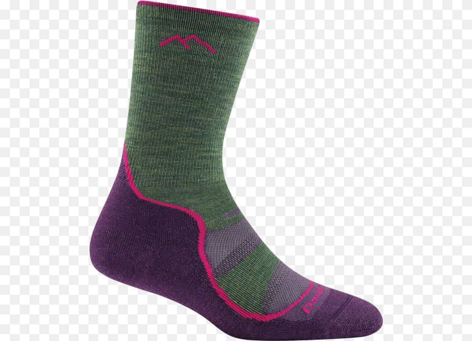 Darn Tough Light Hiker Micro Crew Cushion Moss Totem Brand Co Sock, Clothing, Hosiery Png