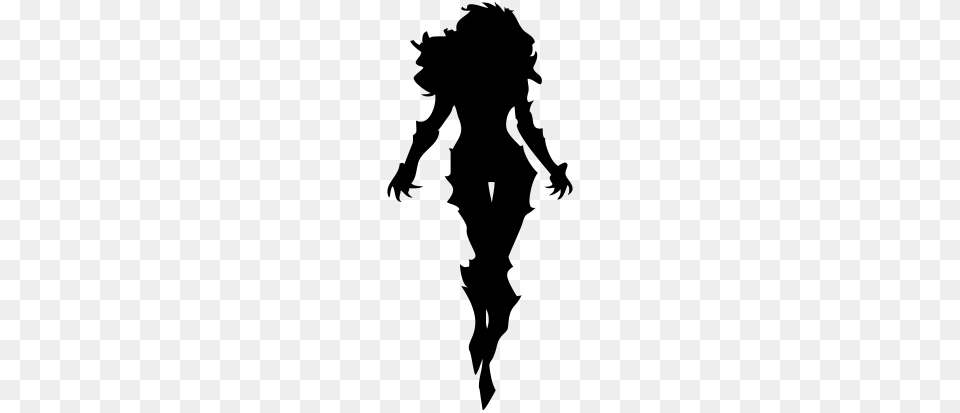 Darr Supergirl Silhouette, Gray Free Transparent Png