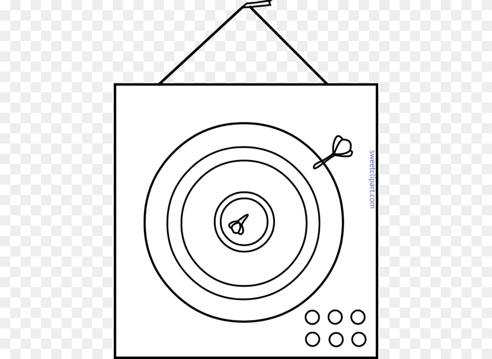 Dart Board Lineart Clip Art, Spiral, Appliance, Blow Dryer, Device Free Transparent Png