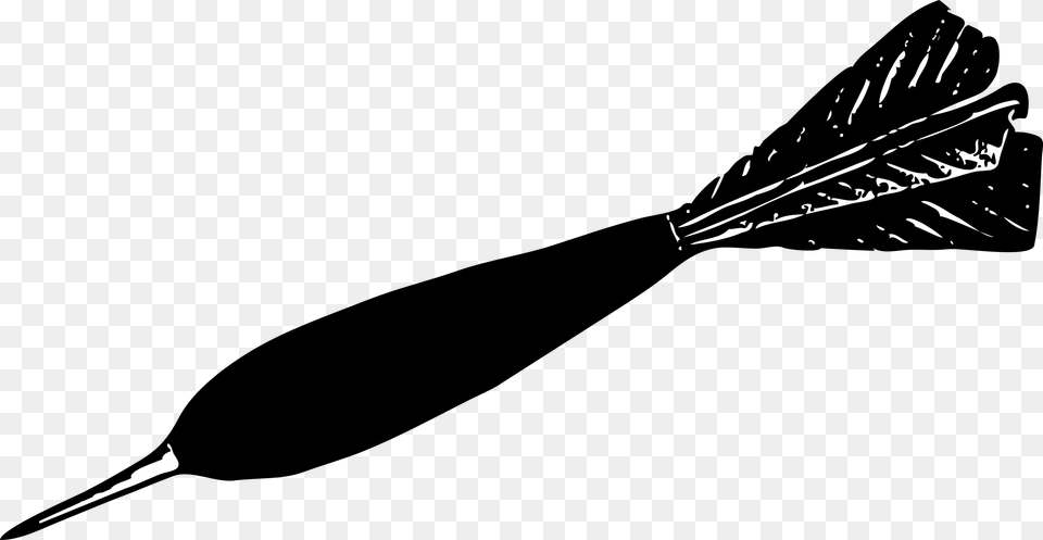 Dart Drawing Black And White Dart Black And White, Silhouette, Brush, Device, Tool Free Png