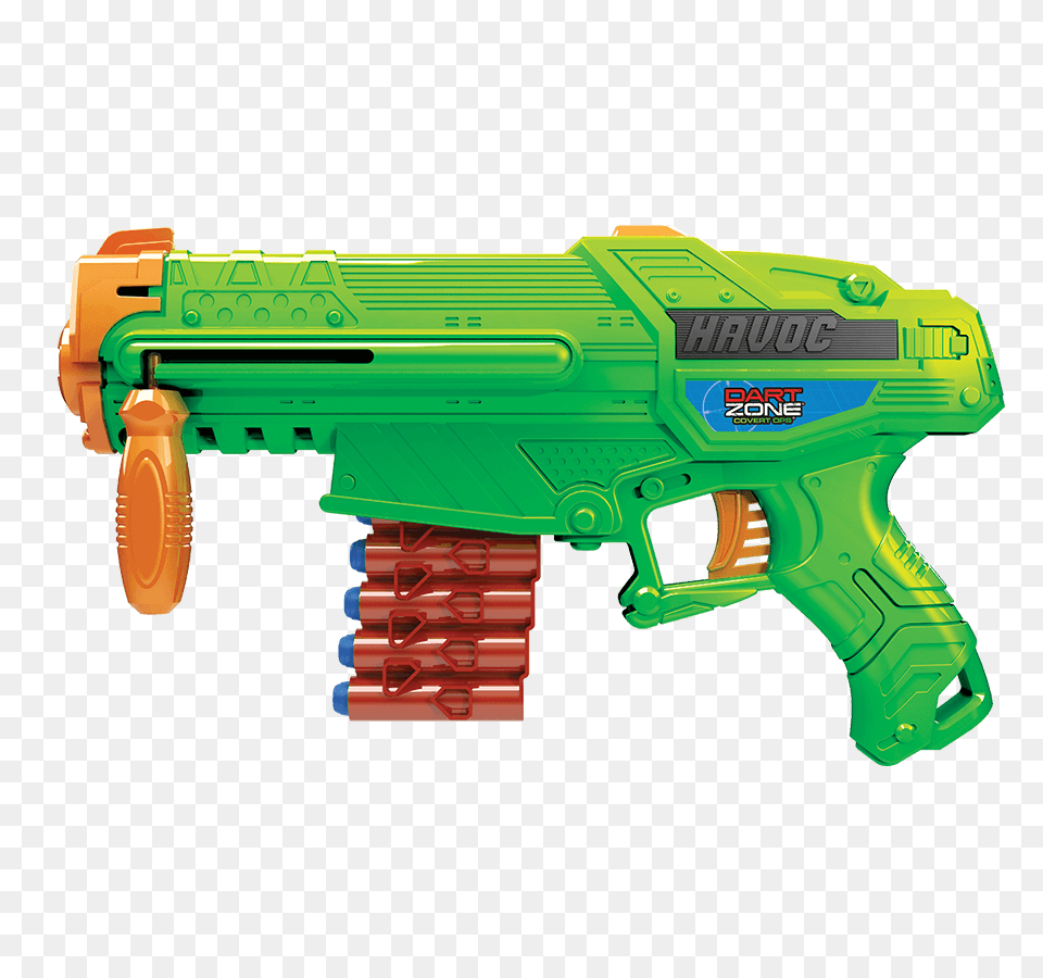 Dart Havoc Powerclip Dart Blaster With Trigger Fire, Toy, Water Gun, Gun, Weapon Png