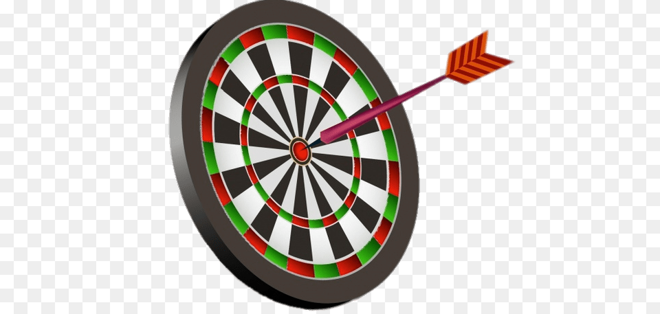 Dart In The Centre Of A Dartboard Transparent, Game, Darts Free Png