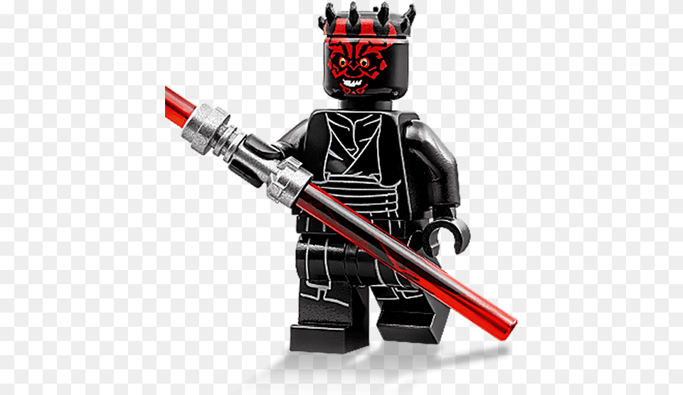 Darth Maul Lego Star Wars Duel On Naboo, Person, Samurai, Gun, Weapon Free Png