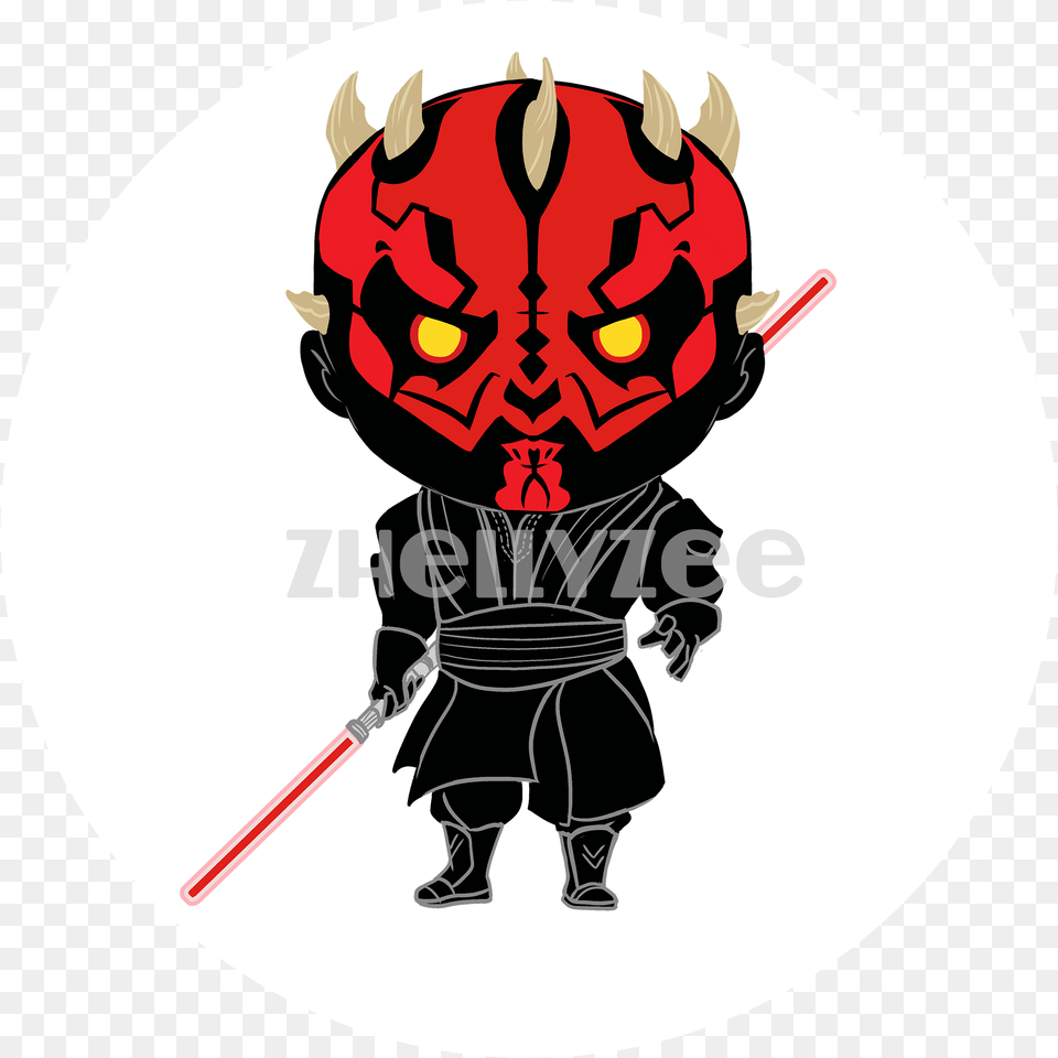 Darth Maul Pillow Plush Illustration, Baby, Person, Ninja Png Image