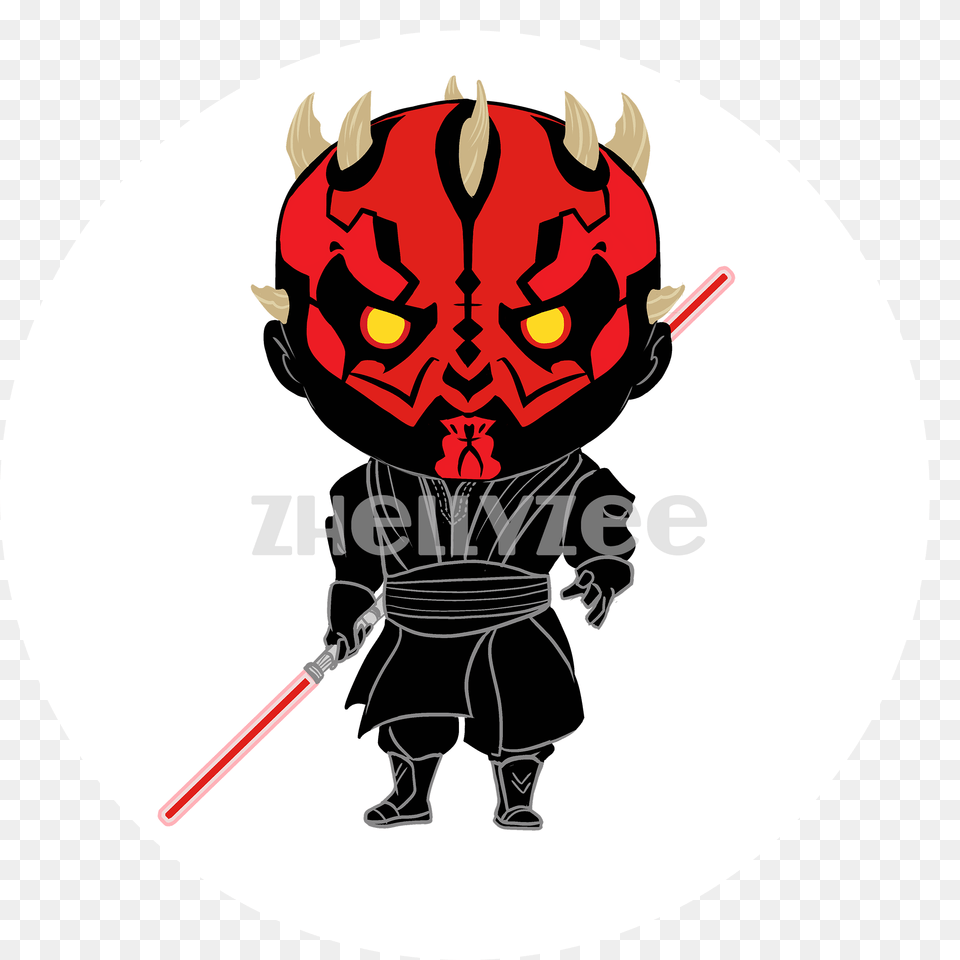 Darth Maul Pillow Plush Zhellyzee Online Store Powered, Baby, Person, Samurai, Face Png Image