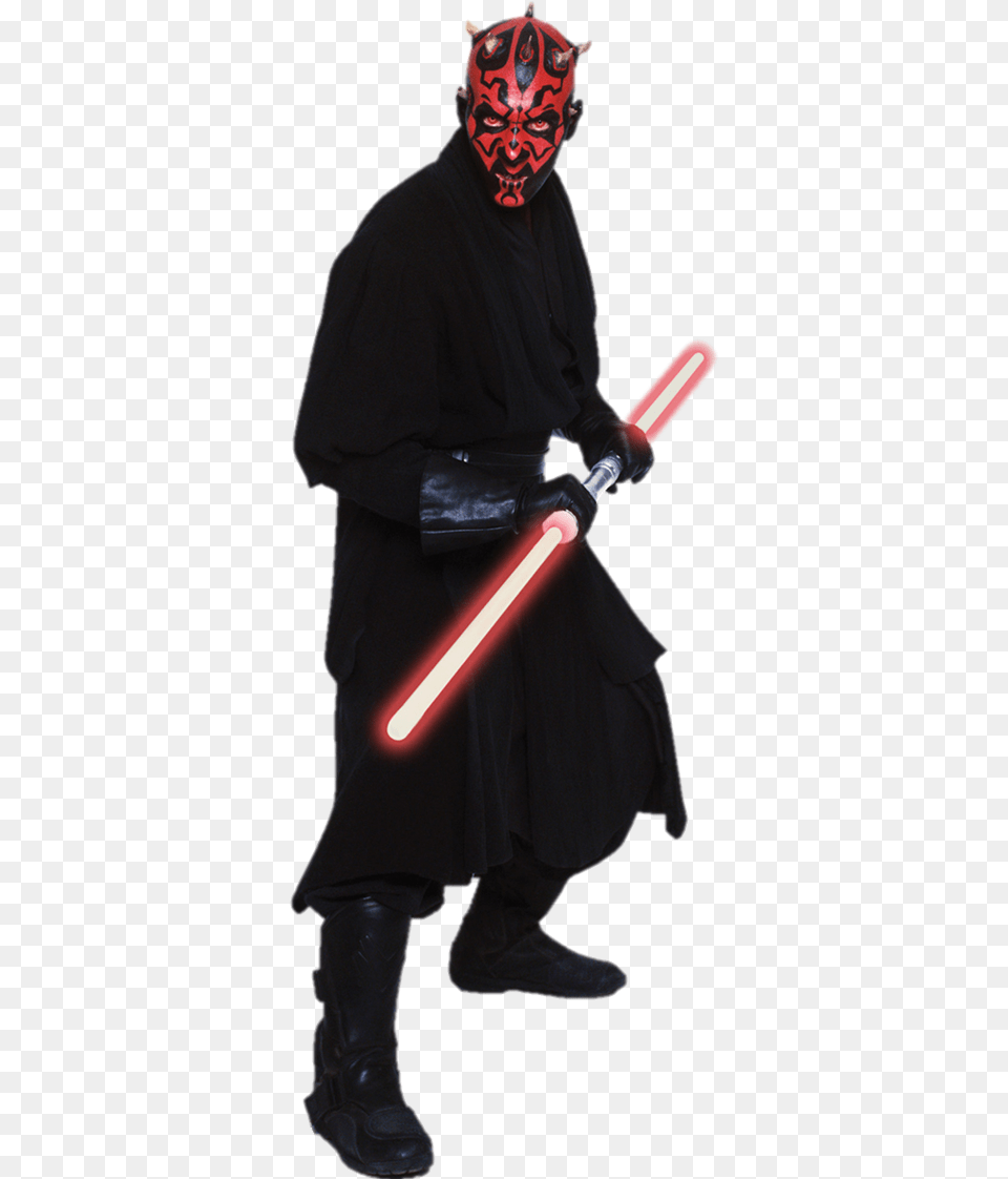 Darth Vader Background Posted By Michelle Thompson Star Wars Darth Maul White Background, Adult, Sword, Person, Man Png