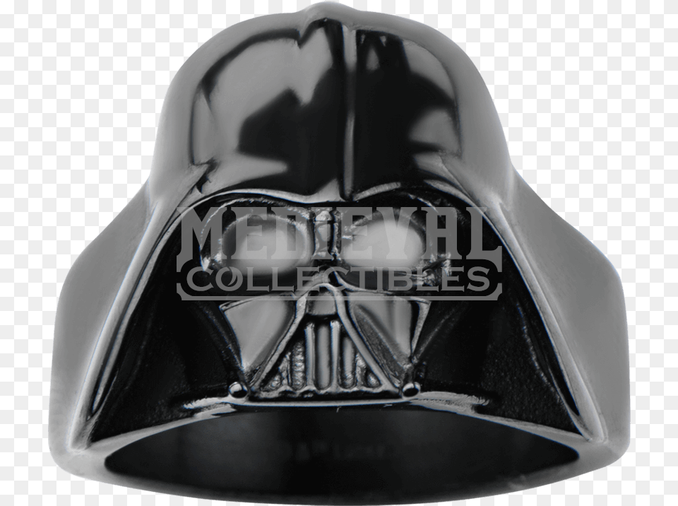 Darth Vader Black Large 3d Helmet Ring Star Wars Ring Darth Vader 3d Size, Clothing, Hardhat, Hat Free Transparent Png