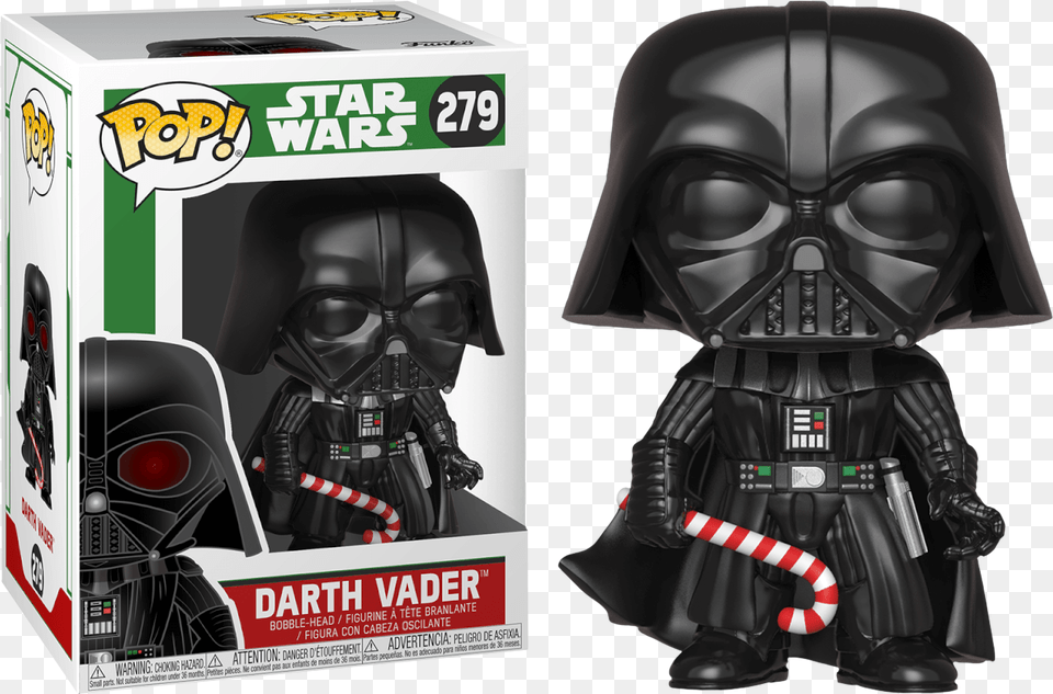 Darth Vader Christmas Holiday Pop Vinyl Figure Darth Vader Holiday Pop, Adult, Male, Man, Person Png Image