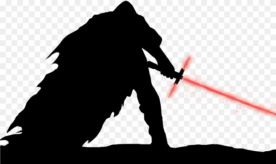 Darth Vader Clipart Star Wars Kylo Ren Silhouette, Sword, Weapon Free Transparent Png