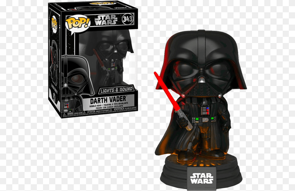 Darth Vader Funko Pop Lights And Sound, Adult, Male, Man, Person Free Png Download