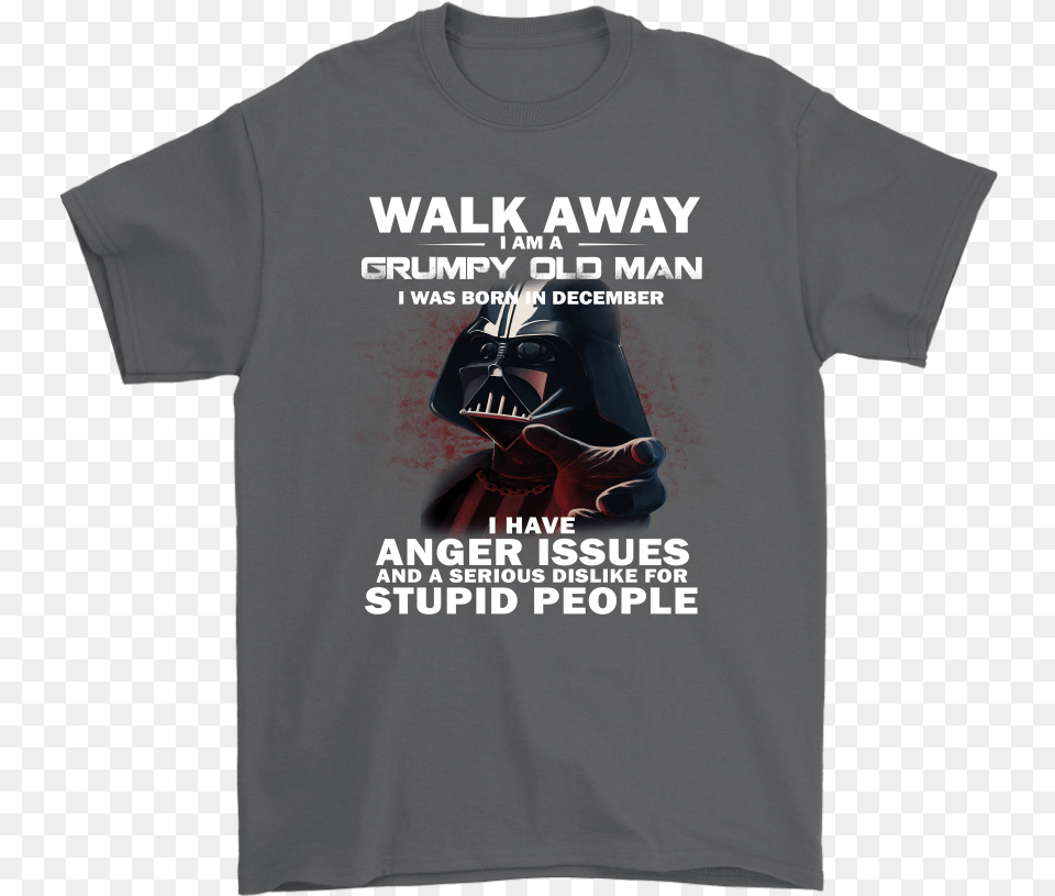 Darth Vader Grumpy Old Man Born In December Have Anger Funny Star Wars Merch, Clothing, T-shirt, Shirt, Helmet Free Png