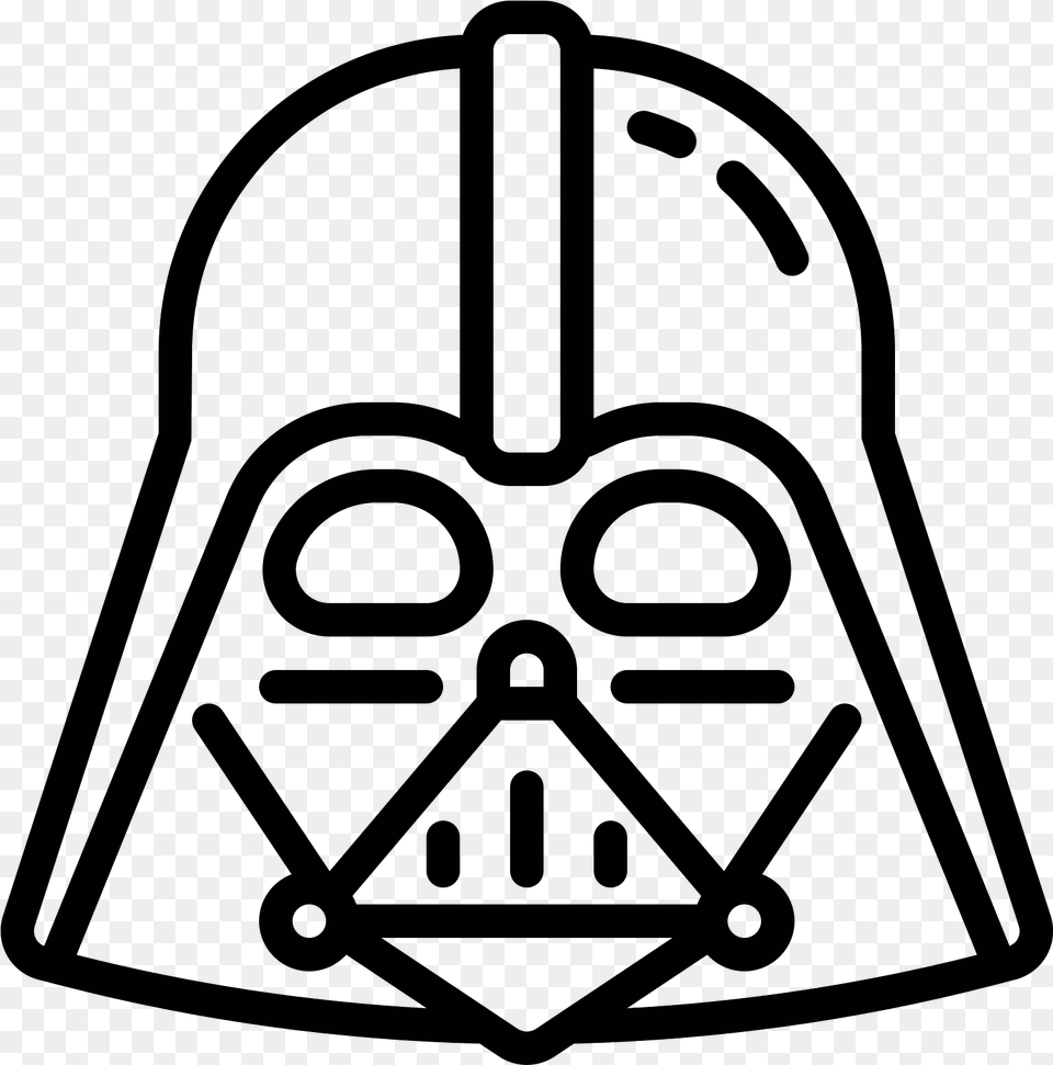 Darth Vader Icon, Gray Free Png Download
