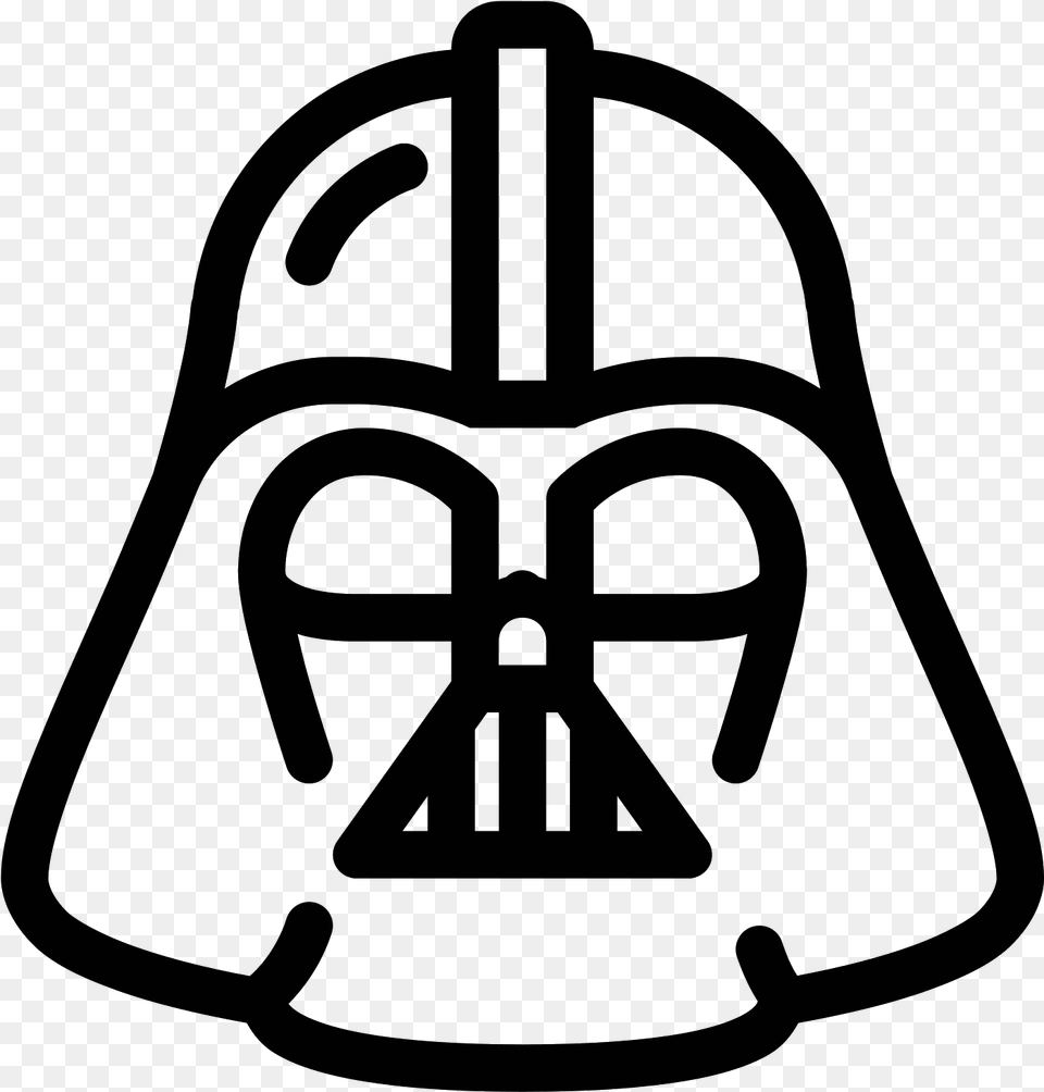 Darth Vader Icon, Gray Png Image