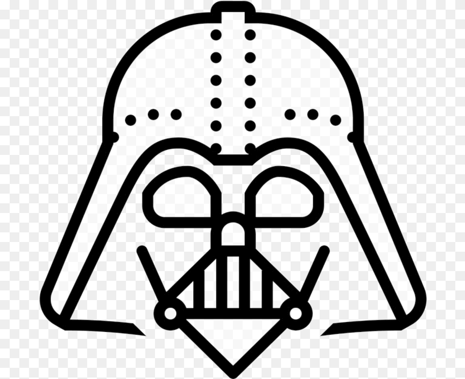 Darth Vader Icon Clipart Transparent Darth Vader, Symbol, Logo, Stencil Png Image