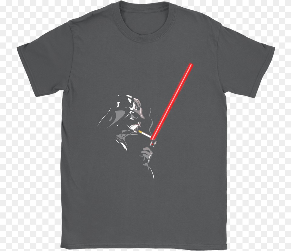 Darth Vader Light The Cigarette With Lightsaber Star Dinosaur Harry Potter Shirt, Clothing, T-shirt, People, Person Png