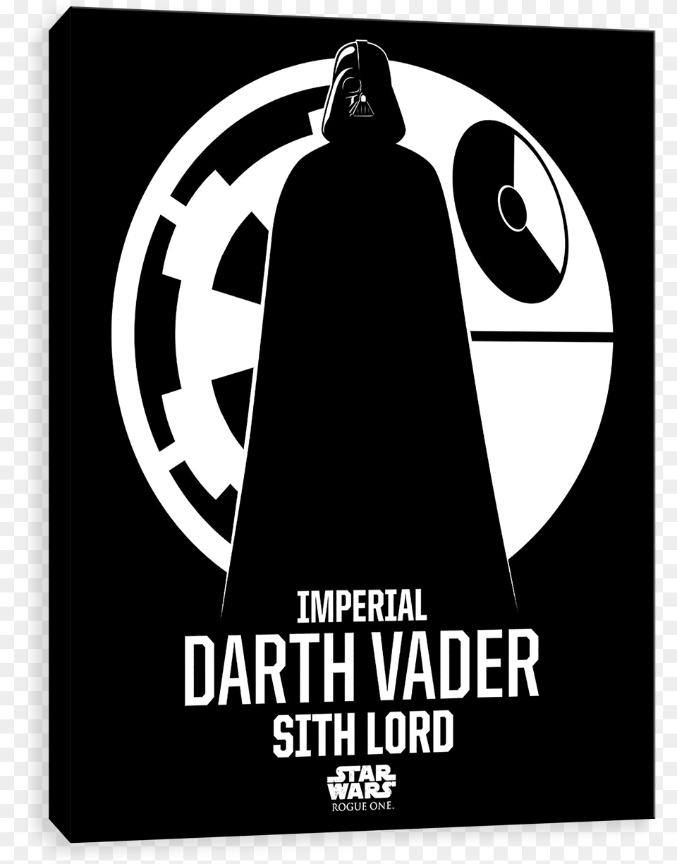 Darth Vader Rouge One Poster Black And White, Fashion, Advertisement, Adult, Female Free Png
