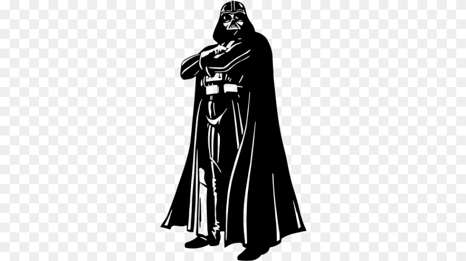 Darth Vader Silhouette Darth Vader Clipart, Gray Free Transparent Png
