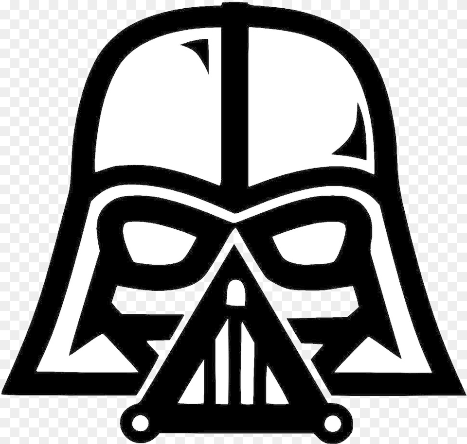 Darth Vader Star Wars Clipart Transparent Darth Vader Clipart, Emblem, Symbol, Stencil Free Png