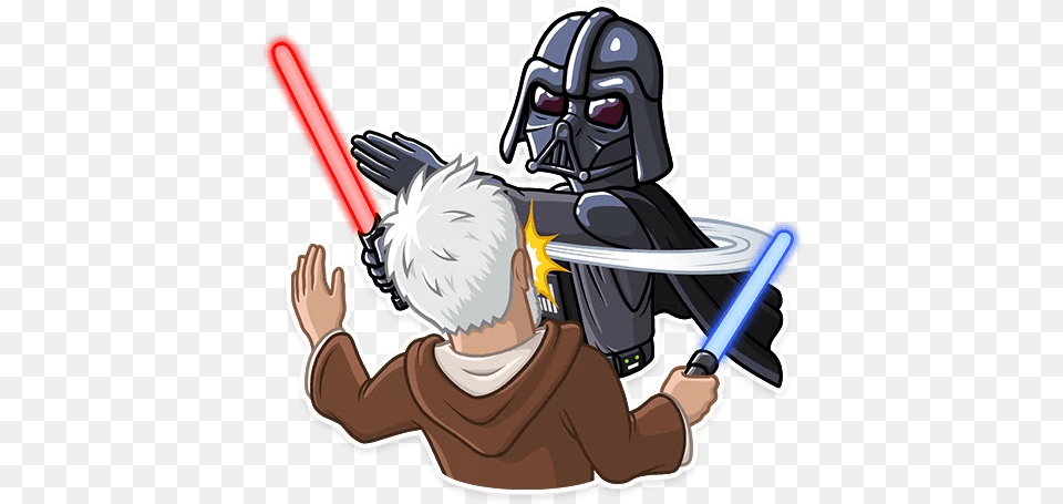 Darth Vader Telegram Sticker Sticker Star Wars, People, Person, Baby, Book Free Png Download