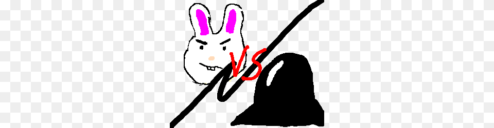 Darth Vader Versus The Energizer Bunny, Animal, Mammal, Rabbit, Face Free Png
