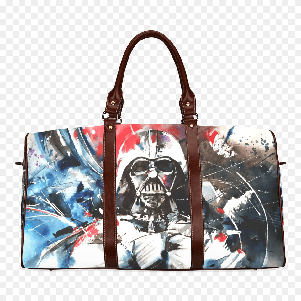 Darth Vader Watercolo Print Waterproof Canvas Handbag Psylockebags, Accessories, Bag, Purse, Tote Bag Free Png Download