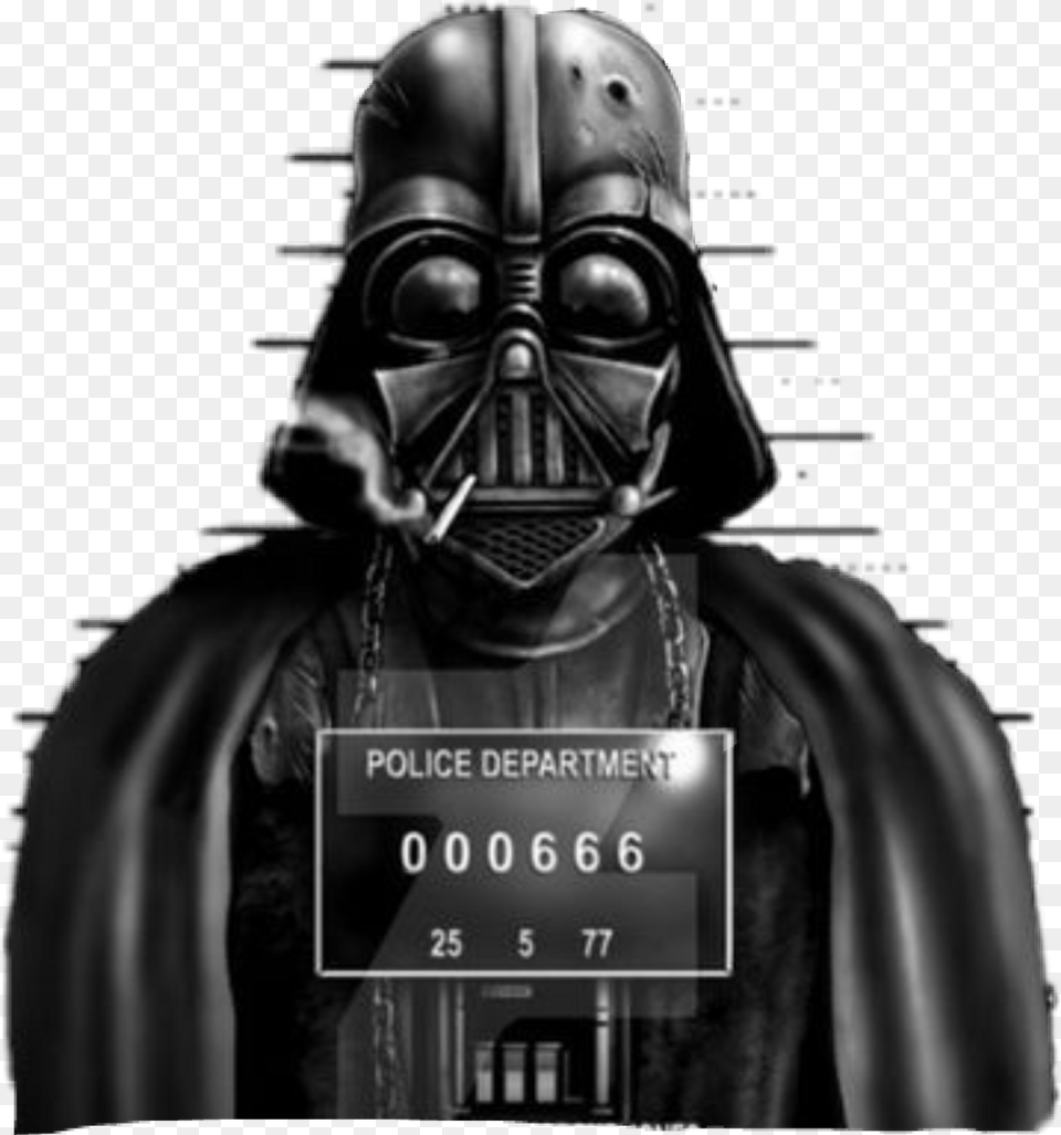 Darthvader Prison Jail Prisoner Darth Vader Mug Shot, Adult, Male, Man, Person Free Png