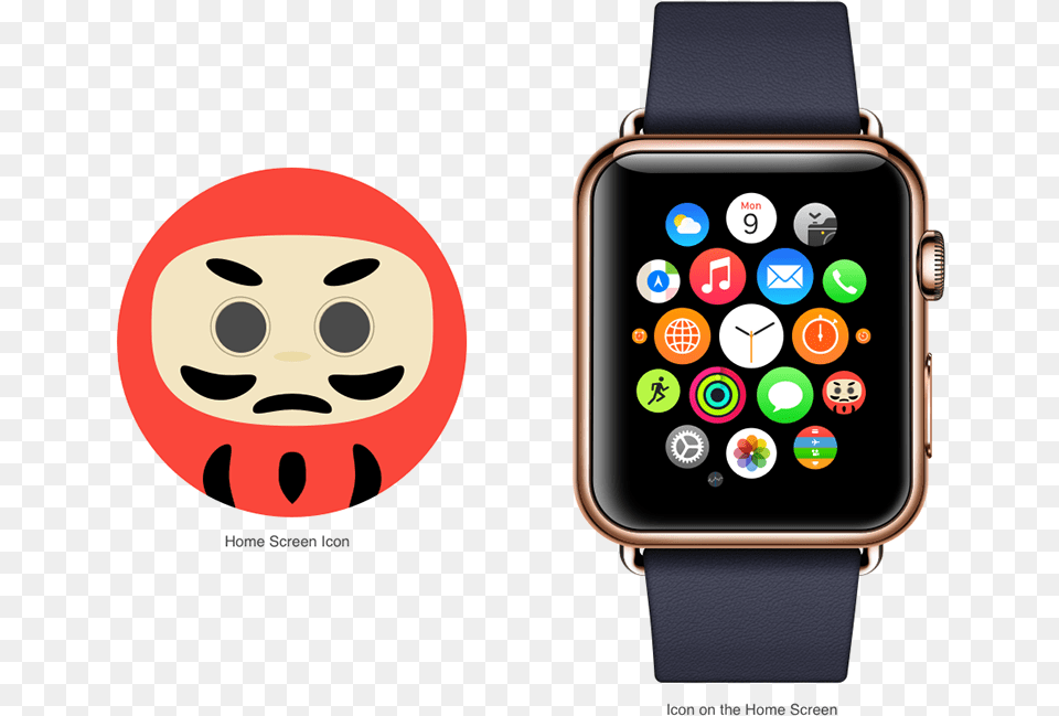 Daruma Doll Apple Watch App Apple Watch, Arm, Body Part, Person, Wristwatch Png