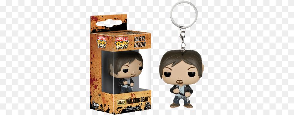 Daryl Dixon Pocket Pop Keychain Daryl Dixon Funko Pop Keychain, Baby, Person, Accessories, Toy Free Png Download