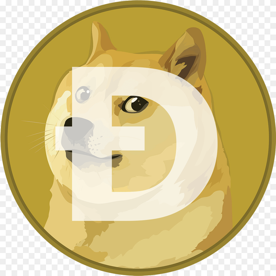 Dash Doge Cryptocurrency Currency Dogecoin Digital, Photography, Gold, Face, Head Png Image