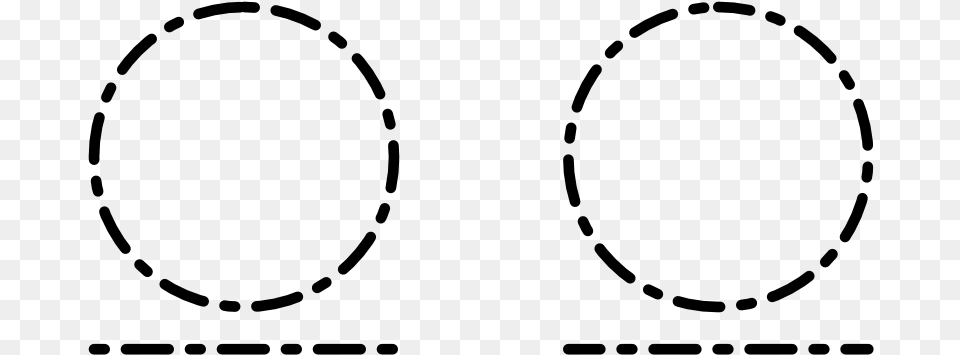 Dash Line Style Phase Circle Dashes Line, Gray Png Image