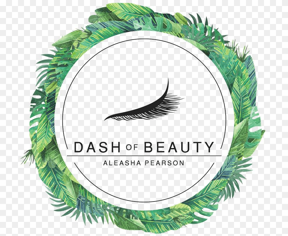 Dash Of Beauty, Logo, Oval, Green Free Png