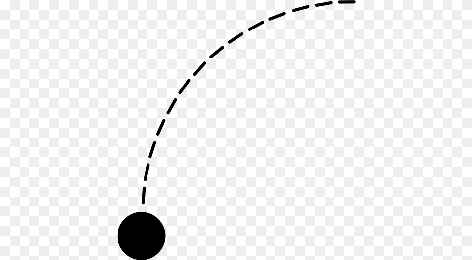 Dashed Line With Black Dot Line Dot Curve, Gray Free Png Download