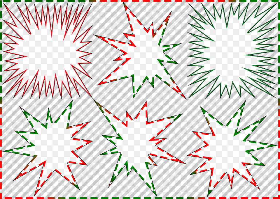 Dashed Starbursts For Xmas, Leaf, Pattern, Plant, Accessories Png