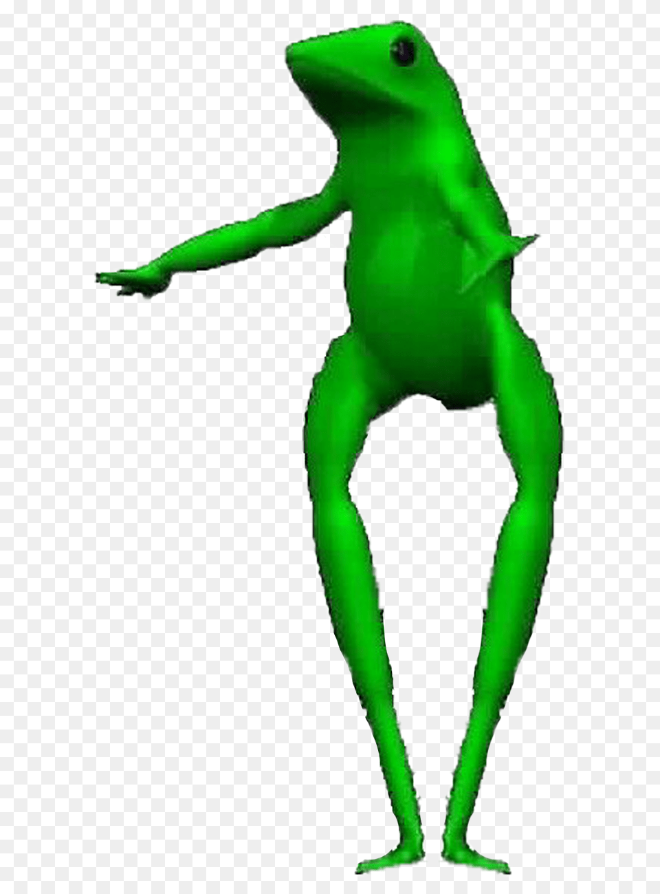 Dat Boi Standing Datboi, Green, Animal, Dinosaur, Reptile Png Image