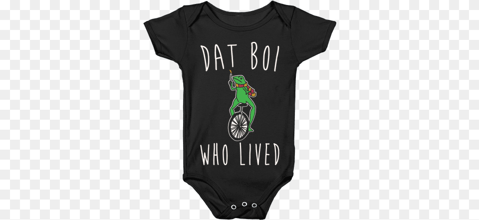 Dat Boi Who Lived Parody White Print Baby Onesy Baby Marijuana Onesies, Clothing, T-shirt, Shirt Free Png Download