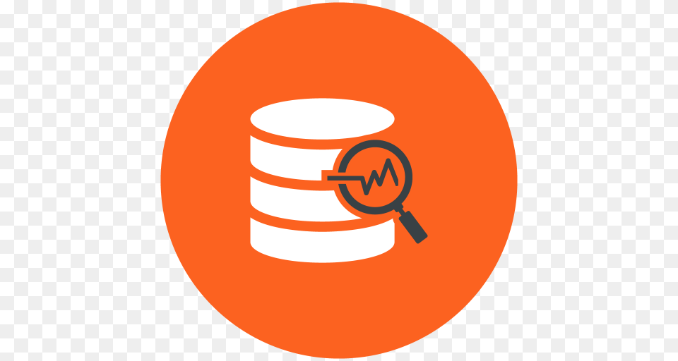 Data Analysis Database Search Icon Of Web Hosting, Cup, Disk, Logo Free Transparent Png