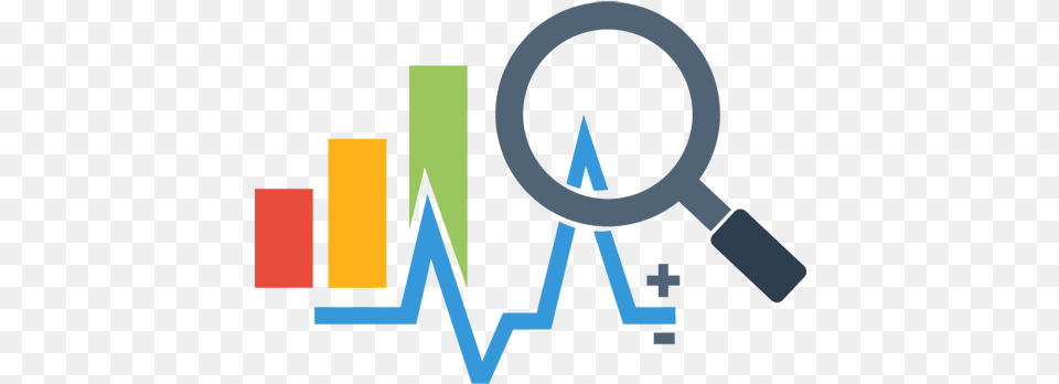 Data Analytics And Visualization Analysis Clipart, Magnifying Png