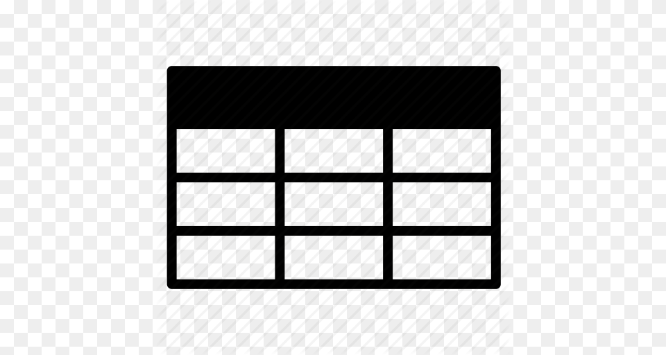 Data Data Grid Data Table Excel Grid Spreadsheet Table Icon, Architecture, Building, Garage, Indoors Free Png Download