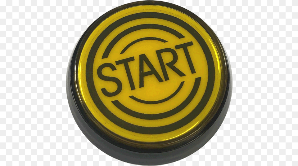 Data East Start Button Yellow Solid, Symbol, Logo Free Transparent Png