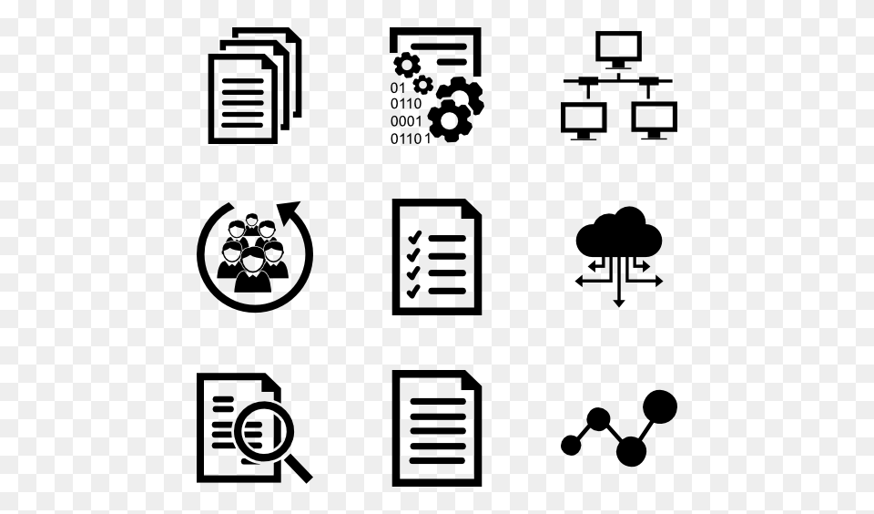 Data Icon Icons, Gray Free Png
