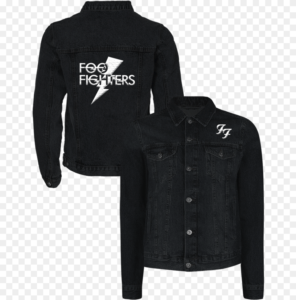 Data Mfp Src Cdn Foo Fighters Denim Jacket, Clothing, Coat, Long Sleeve, Pants Free Png Download