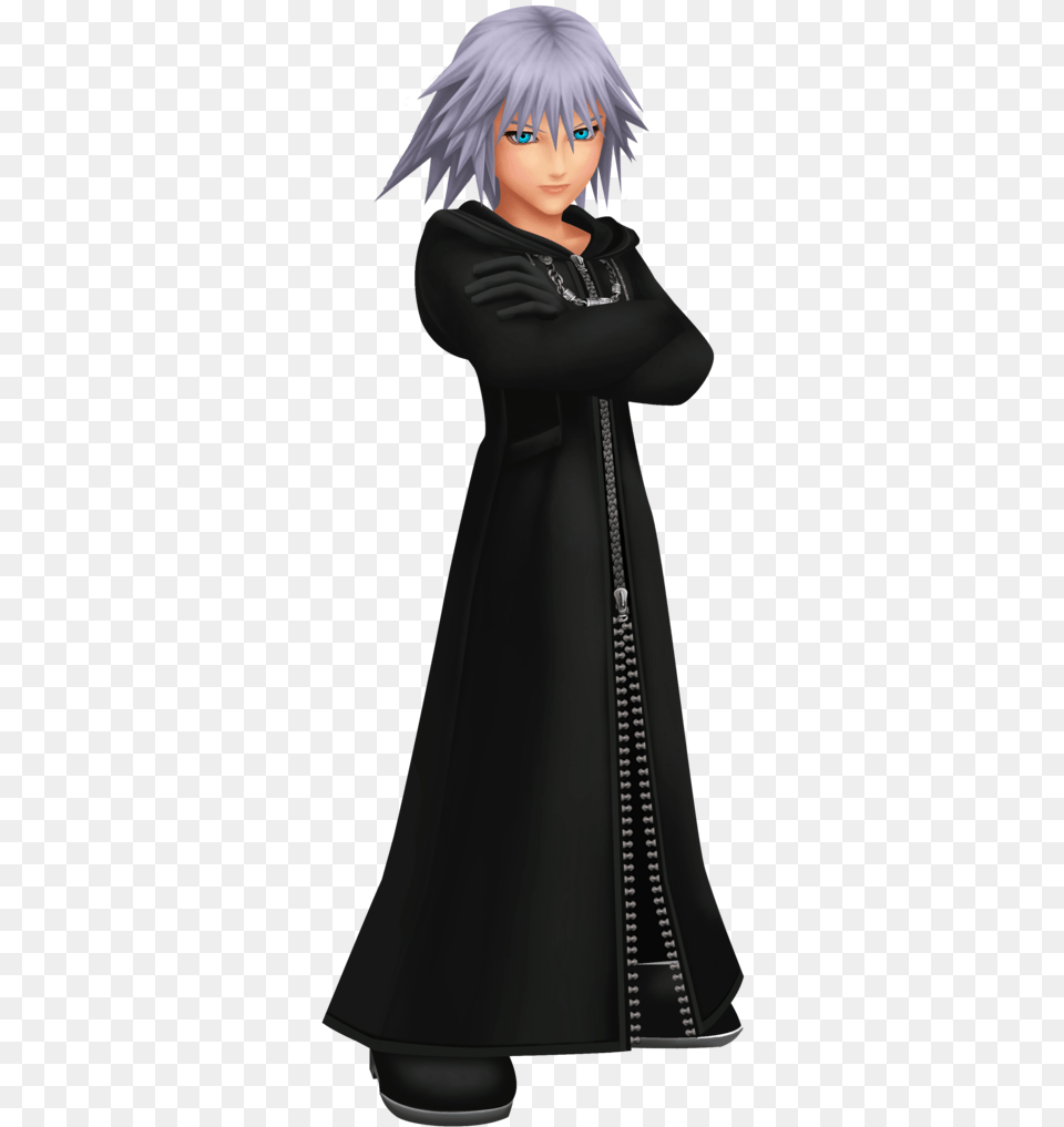 Data Riku Render By Saxzer D4zuwm7 Kingdom Hearts 2 Organization Xiii 13 Cosplay Costume, Adult, Publication, Person, Female Png
