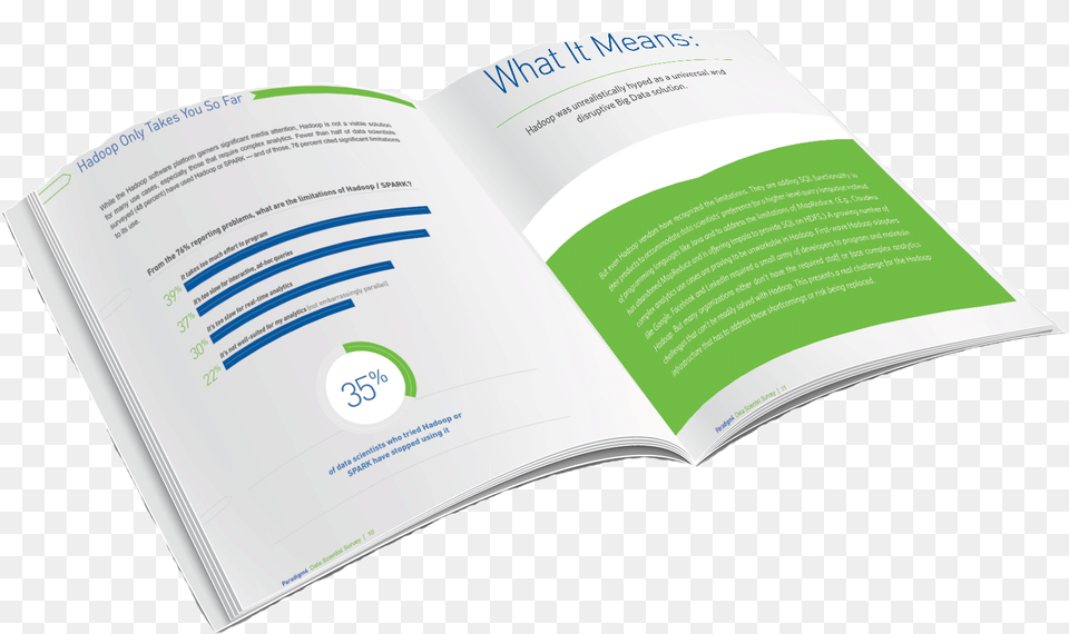 Data Scientist Survey Open Book Brochure, Advertisement, Poster, Publication, Page Free Png Download