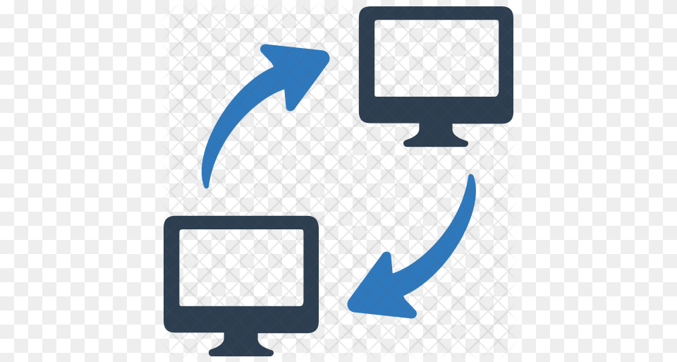 Data Share Icon Of Flat Style Data Sharing Icon, Electronics, Hardware, Computer Hardware Free Png