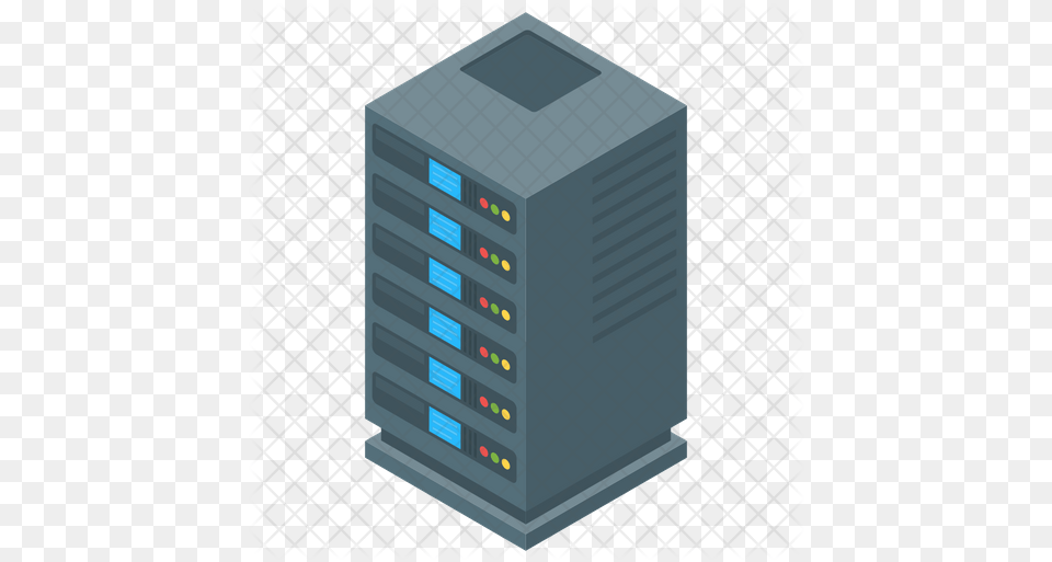 Data Storage Server Icon Of Isometric Vertical, Electronics, Hardware, Computer, Computer Hardware Free Transparent Png