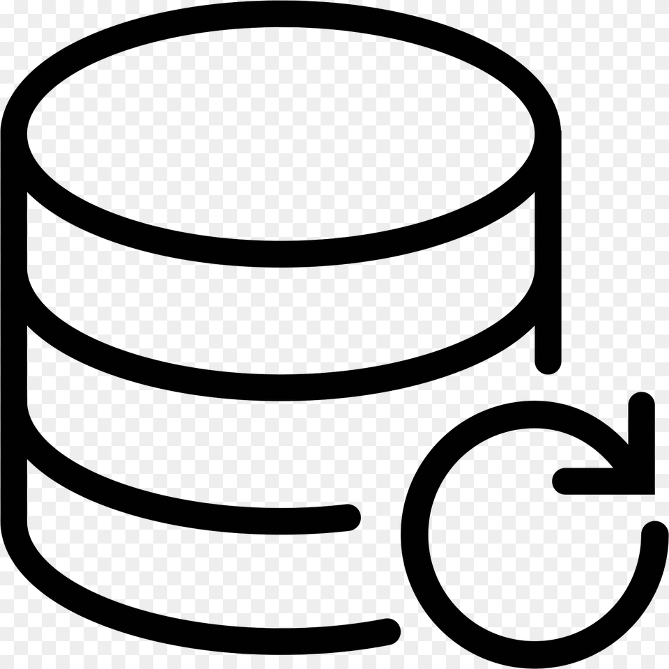 Database Backup Icon Data Backup Icon, Gray Png